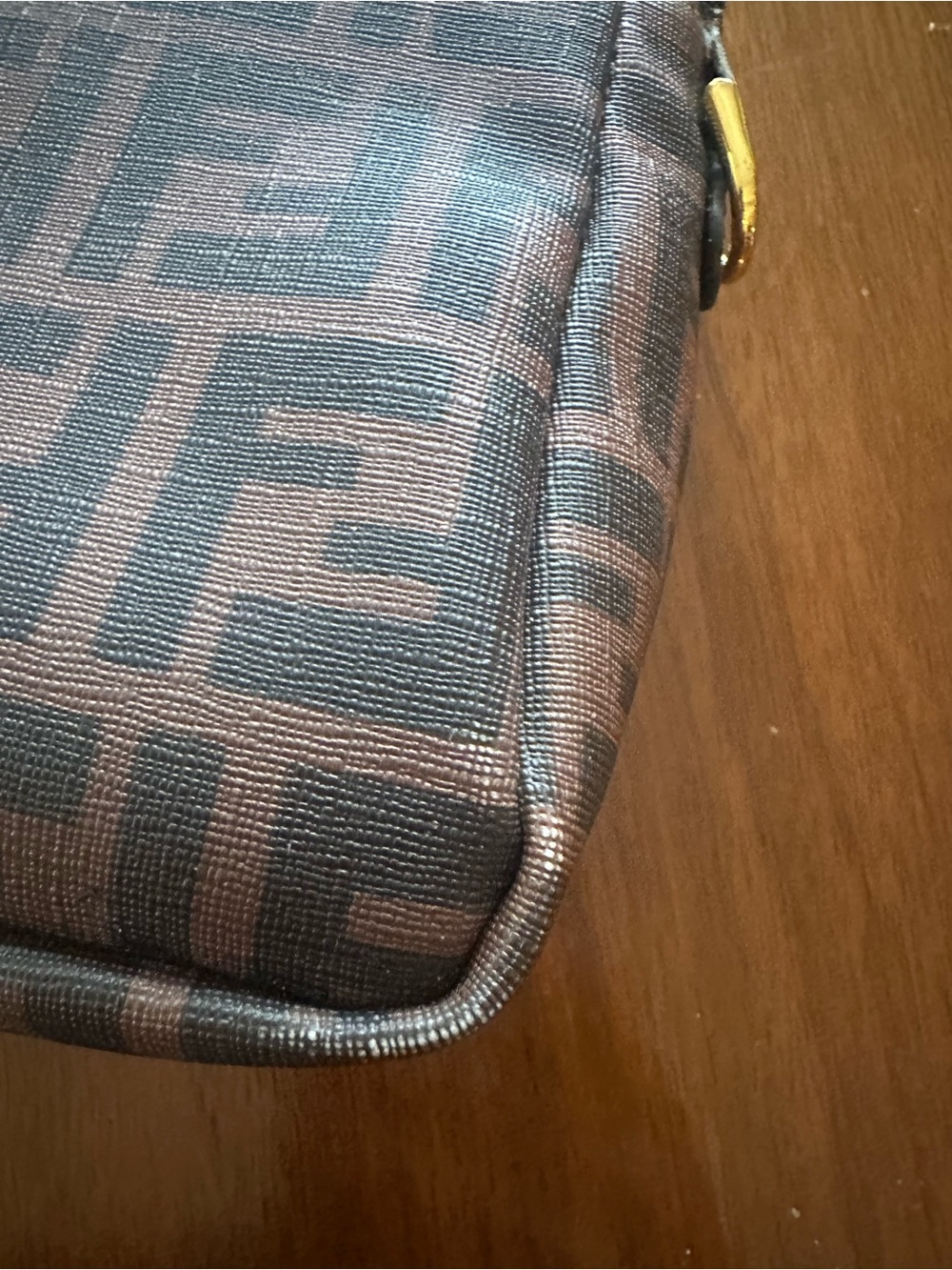 Fendi Brown Monogram Baguette with Yellow and Pink Graphic - Picture 12 of 12